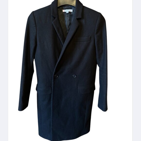 PAUL&JOE Sister Black long Wool Peacoat 38 BEAUTIFUL - Picture 1 of 16